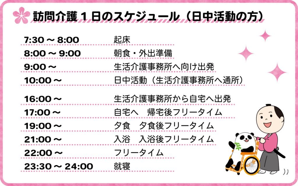 訪問介護日中活動スケジュール